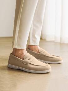 Men's Loafers, New Summer Non-Slip Wear-Resistant Flat Comfortable Slip-On Shoes, Outdoor Casual Driving Shoes, Large Size Breathable Moccasins, Fashion Luxury Anti-Odor Canvas Sneakers, Colorblock Espadrille Shoes For All Seasons