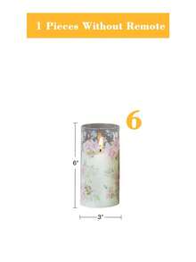 1/3 Peças Luzes de Vela Sem Chama de Rosa, Luzes de Vela LED Realistas (Diâmetro: 3 Polegadas X Altura: 4/5/6 Polegadas), Velas Operadas a Bateria com Temporizador e Controle Remoto, Adequadas para Casa, Decoração de Festa de Feriado, Dia das Mães, Natal, Halloween, Luzes de Vela Realistas, Feriado, Dia dos Namorados, Presente, Velas LED, Luzes de Vela Falsas, Decoração de Mesa, Decoração de Casamento