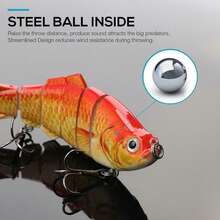 5PCS/10PCS Bionic Swimming Lure Fishing Bait 10cm Accessories For All Kinds Of Fish - 彩色 - 查看 10