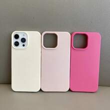 3 piezas Estuches de teléfono protectores sólidos mate de grano de litchi compatibles con Apple 16PROMAX/15PLUS/15PRO/15/14PROMAX/14PLUS/14PRO/14/13PROMAX/13PRO/13/12PROMAX/12PRO/12 11PROMAX/11PRO/11/XSMAX/XR/XS/7/8PLUS a prueba de agua, a prueba de golpes y resistentes a arañazos