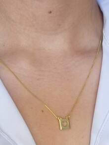 Women's Necklace With Sacred Spiritual Handle And Heart Plated In 18k Gold - Vàng - Xem 3