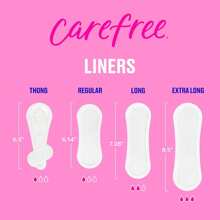Carefree Panty Liners For Women, Regular, Wrapped, Unscented, 54ct |   Pantiliners, Carefree Liners, Daily Liners For Women, Light Periods And Leaks, 8-Hour Odor Control |   54ct (Packaging May Vary)