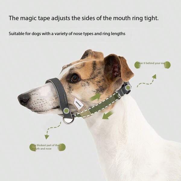 1pc High Quality Classic Dog Muzzle, S/M/L Size, Suitable For Large Dogs Like Golden Retriever, Small Dogs Like Poodle, Prevents Biting, Barking & Chewing; 1pc High Quality Pet Martingale Collar, Prevents Pulling, Suitable For Small/Medium/Large Dogs; 1pc High Quality Pet Leash, Shock-Absorbing, Suitable For Small/Medium/Large Dogs, Random 4 Colors