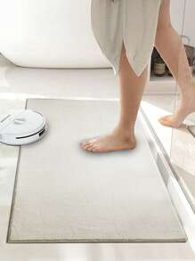 1 pieza Alfombra de felpa de alta calidad color crema, diseño moderno lavable, apta para sala de estar y dormitorio, decoración del hogar para el Día de la Madre, el Día del Trabajo, Pascua, cómoda bajo los pies, 850g/㎡, opciones de varios tamaños, nuevo lanzamiento de primavera