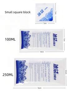 paquets de glace auto-absorbants pouvant être réutilisés par le réfrigérateur express aérien, la chaîne du froid des fruits de mer, les fruits frais, le refroidissement, les paquets de glace ménagers et une pointe de pack de conservation fraîche des aliments