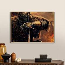 1pc/3PCS Wall Arts Posters Optional Frame /Framed Pop Classic Game Poster Dark Souls 3 Retro Art Home Decoration Poster Family Wall Children's Room Playroom HD Print Wall Sticker