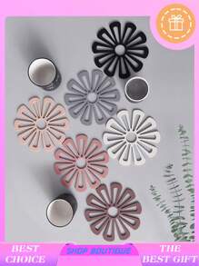 1 pieza / 6 piezas Posavasos con aislamiento térmico de estilo nórdico, tapete de mesa, mantel de mesa para comedor con protección contra el calor, posavasos con estampado antideslizante, fácil de limpiar