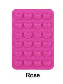 1pc 24 Suction Cup Silicone Non-Slip Washable Double-Sided Suction Cup Phone Holder, Cell Phone Holder, Phone Anti-Slip Sticker, Power Bank & Phone Case Accessory