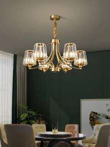1pc Luxury Lamp Shade, Compatible With E27/E14 Bulb Base, Suitable For Living Room, Bedroom, Dining Room, Home Decoration, Hotel, Table Lamp Shade, Wall Lamp Shade, Pendant Light Shade, Rust-Resistant , Home Decor Light Accessories (1pc E27 To E14 Adaptor Included)