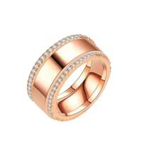 3 Stücke Modeschmuckset für Frauen, Edelstahl Legierung Kombination Ringe, 14 Karat Gold, Silber, rosegoldfarbene Überzogene Stapelringe, geeignet für Alltag, Party, Muttertag, Valentinstag, Feiertagsgeschenke, Paarzubehör