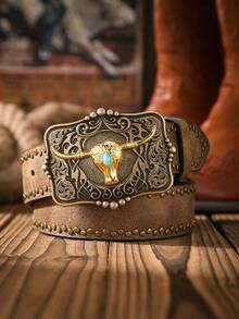 1条男士复古PU皮腰带，适合休闲和日常穿着（含打孔工具），夏季、校园休闲、商务场合、送给男友、丈夫、父亲的男士礼物，日常穿着、时尚、青少年、户外、度假、运动、旅行、街头、波西米亚风、复古秋季、万圣节秋冬配饰，适合青少年、青年、男士、休闲、户外、运动、度假、毕业礼物、生日、日常穿着