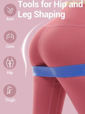 1/5PCS Set Yoga Resistance Bands For Full-Body Fitness, Booty, Leg, And Arm Stretching, Yoga And Pilates Workouts At Home, Portable Fitness Workout Equipment, Rubber Resistance Bands, Yoga Gym Elastic Gum Strength Pilates Crossfit Women Weight Sports Gym Accessories