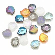 30 Peças Contas Espaçadoras de Cristal de Vidro Coloridas Eletrodepositadas no formato de Pirulito Candy de 12mm e Golfinho de 11*16mm, Material de Artesanato de Joias DIY para Colar, Pulseira, Brinco, Presentes de Feriados e Aniversário