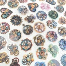 50 Piezas Pegatinas Transparentes Estilo Medieval, Pegatinas Vintage, Pegatinas Estéticas, Pegatinas de Coche, Pegatinas de Arte, Pegatinas de Dibujos Animados, Pegatinas de Vinilo Resistentes al Agua para Botellas de Agua, Hidrofrascos, Guitarras, Equipaje, Teléfonos, Estuches, Portátiles, Patinetas, Regalo