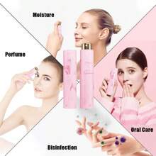 1pc Rotational Perfume Refillable Bottle - 10ml Marble Design Empty Cologne Dispenser Atomizer Spray Bottle, Mini Travel Perfume Bottle For Women Men
