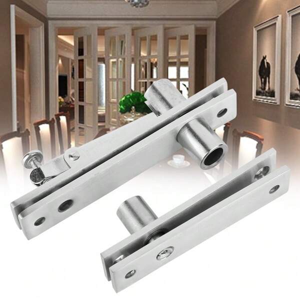 Charnière pivotante de porte en acier inoxydable, rotation à 360 degrés, quincaillerie pour meubles de construction