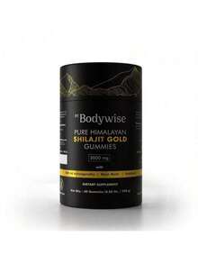 Be Bodywise Ultra-Himalayan Shilajit Gummies | Incorporating Shilajit, Ashwagandha, Black Musli, Gokshura, Fulvic And Boasting 85  Trace Minerals | Zero Added Sugar | 60 Gummies In A Box