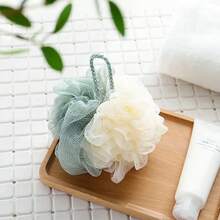 Soft Nylon Two-Tone Bath Loofah Sponge High Quality - Màu Hồng baby - Xem 3