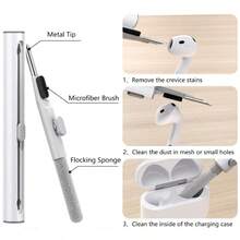 1pc Cleaning Brush + 1 Clear Protective Case Suit For AirPods 4/AirPods 4 Pro Wireless Bluetooth Earphone Soft Shell Case - Clear - View 5