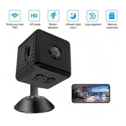 كاميرا مراقبة لاسلكية صغيرة بدقة كاملة 1080 بكسل، تدعم اتصال الواي فاي، مع رؤية ليلية، مكالمة صوتية الاتجاه، وظائف كشف الحركة، تركيب سهل، عرض عن بعد من خلال التطبيق، مناسبة لرعاية الأطفال والمسنين والحيوانات الأليفة، مناسبة جدًا للاستخدام المنزلي.