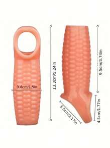 Weiche Silikonpenis-Muffe Sexspielzeug für Männer Paarsexuelle Stimulation, länger anhaltend stärker für Männer, Erwachsenenspielzeug für Paar (1 Stück)