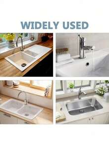 2/4/6/12/40pcs Ceramic Sink Basin Countertop Vessel Sink Art Basin Overflow Drain Plug Accessories, White Decorative Home Bathroom Decor Summer