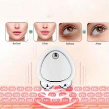 1 Pieza Masajeador Facial Rodillo Microcorriente Levantamiento de Piel - Blanco - Ver 5