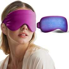 Cooling Eye Mask For Puffy Eyes - FSA HSA Eligible, Cold Compress For Migraines Headache And Puffiness, Relaxation Gifts For Women, Gel Sleep Mask For Dark Circles, Reusable Face Ice Pack(Purple) - Purple - View 9