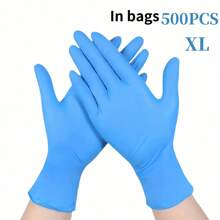 100 szt. wielofunkcyjnych rękawiczek nitrylowych – wodoodpornych, antystatycznych, odpornych na żywność, do mycia naczyń i sprzątania domu, poręczny i niezbędny w gospodarstwie domowym