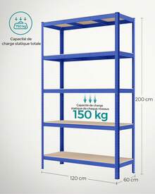 Storage Rack - Blue - View 7