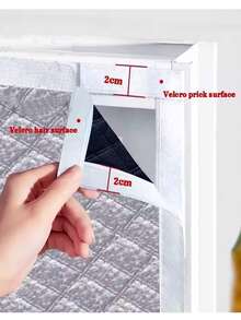 1PC Winter Warm Curtains, Insulated Windproof Sealed Windows, Cold Proof And Insulated, Screen Windows,Shading, Sound Insulation - White - View 4