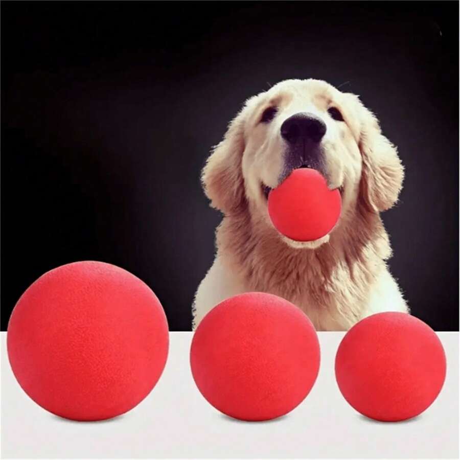 Indestructible Rubber Ball Dog Toy For Cleaning Teeth And Exercise