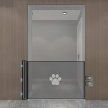 Retractable Pet Gate/Fence Dog Cat Safety Barrier For Indoor Stairs Hallway, No Drill Installation