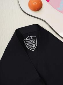5pcs Women's Seamless Triangle Panties, Solid Black, Fashion & Comfortable, Wavy Hem Design, Casual Daily Homewear Set