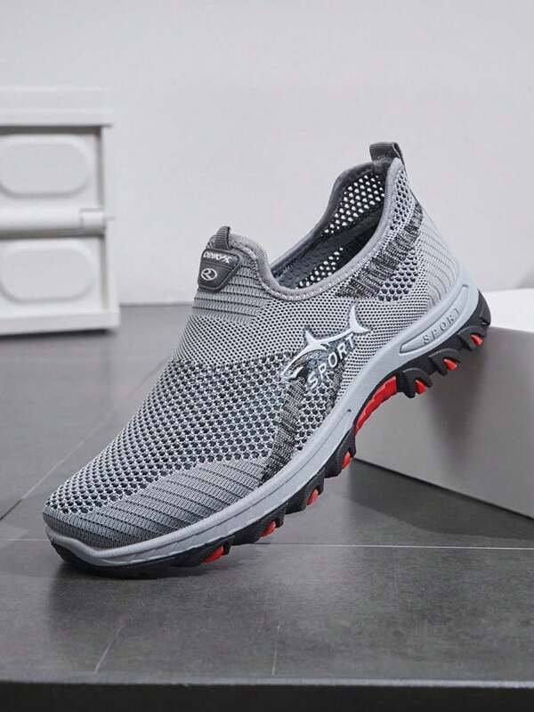 Men's Casual Shoes, Lightweight Sneakers, Slip-On, Classic Beijing Cloth Shoes, Breathable Mesh Shoes, Plus Size Men Shoes