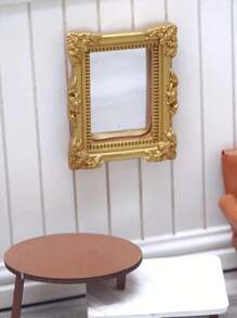1pc Mini Classical Mirror Micro Landscape Ornaments Creative Decorations DIY Crafts Home Decor Figurines Miniatures Gift Decor Gifts