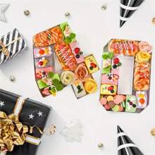 High-Quality And Durable Material, Wear-Resistant And Anti-Collision, Strong Bearing Capacity And Super Durability! Unique And Creative Design With Great Visual Appeal. Compartment Structure For Flexible Arrangement, Easily Create Personalized Food Platters To Enhance The Party Atmosphere!