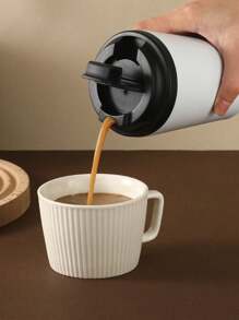 1/2m Double Layer Stainless Steel Coffee Mug Cup Water Bottle Office Tumbler Car Cup, 350ml (12oz), 1 Piece Back To School