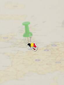 1 件亚克力卡通欧洲部分国家地图图案主题钥匙扣挂件背包装饰/包包配件/书包配件/钱包挂件/朋友礼物汽车配件包包挂件可爱哥特 Y2k - 彩色 - 查看 27