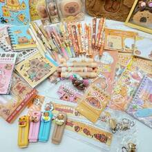 Limited Time Offer! 12pcs Capybara Surprise Mystery Bag, Includes Erasers, Highlighters, Stickers, Pens, Stress Relief Gifts, Back To School Stationery Blind Box, Graduation Gifts, Bullet Journal Decorations. Combo Packs Available In 8pcs/6pcs/5pcs/2pcs/1pc. (The Packaging Design Is Random, And The Contents Inside The Blind Bag Are Also Randomly Assorted Capybara Products, So The Total Weight May Vary.) - Multicolor Capybara - View 14