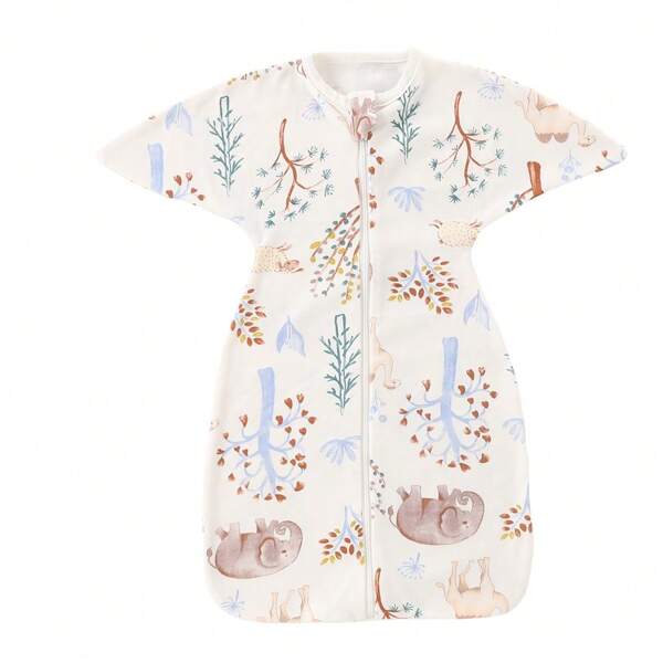 cottgoods 1 pièce Gigoteuse anti-sursaut pour bébé imprimée de motifs de dessins animés, doux et agréable pour la peau, convient pour le printemps et l'été