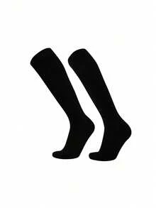 1 Pair Kids Anti-Slip Thickened Long Football Socks, Solid Color Long Sporty Socks For Basketball, Suitable For 2-12 Years Old, First Day Of School - Multicolor - View 9