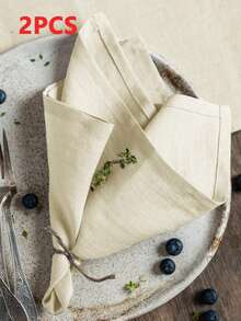 2/6/12/240 件简约优雅风格纯色餐巾，柔软吸水，适用于餐厅、家居、宴会、派对和节日装饰 - 彩色 - 查看 17