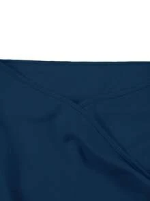 欧美优雅时尚女装乡村演唱会装夜店装女性感修身连衣裙高端前卫纯色一字肩收腰深V领派对舞会女士鸡尾酒会礼服婚礼宾客礼服女 - 寶藍色 - 查看 7