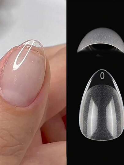 120Pcs Xxs Extra Short Almond Coffin Nail Tips Half Matte Pre-Filed Soft Gel Full Cover Fake Nail For Small Average Nail Beds Press On Nails Nail Supplies Nails