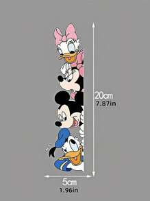 Disney Disney Mickey And Minnie Fun Wall Stickers, Window Decoration, Room Wall Decoration, Suitable For Entrance Door, Bathroom, Kitchen Creative Stickers, Theme Party Supplies, Best Gift For Family Members, Home Office Decoration