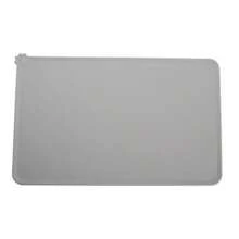 Premium Silicone Pet Food Mat, Cat Dog Bowl Pads, Non-Slip Pet Feeding Mats, Waterproof Pet Feeding Pad, Suitable For Small Animals - Gray, Easy To Clean