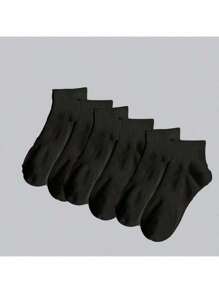 50pcs/40pcs/32pcs Ankle Socks For Sports, Unisex Soft, Moisture Wicking, Odor Resistant, Breathable, Solid Color Socks, Knit Lining, Perfect Gift For Men And Women,Great For Casual Wear, Yoga, And All Seasons