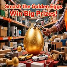 Unlock Life's Surprises And Holiday Fun By Unlocking The 2025 Golden Egg Set With Just One Click And Have Party Favors Delivered Right To Your Door, Excluding The Golden Egg! - A golden egg of endless possibilities - View 1