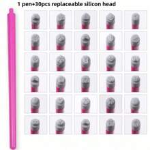 10/30 szt./zestaw silikonowych stempli do zdobienia paznokci, narzędzie do transferu na paznokcie z motywem motyla kwiatowego, w tym długopis do stempli kwiatowych, stempel z różnymi wzorami i narzędzia do kropek, zestaw DIY do zdobienia paznokci, zestaw do stemplowania paznokci bez alkoholu dla kobiet, powrót do szkoły